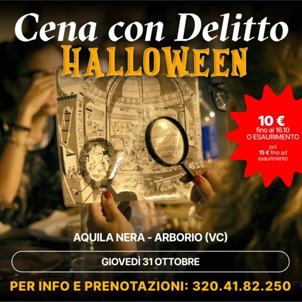 CENA CON DELITTO – AQUILA NERA - ARBORIO